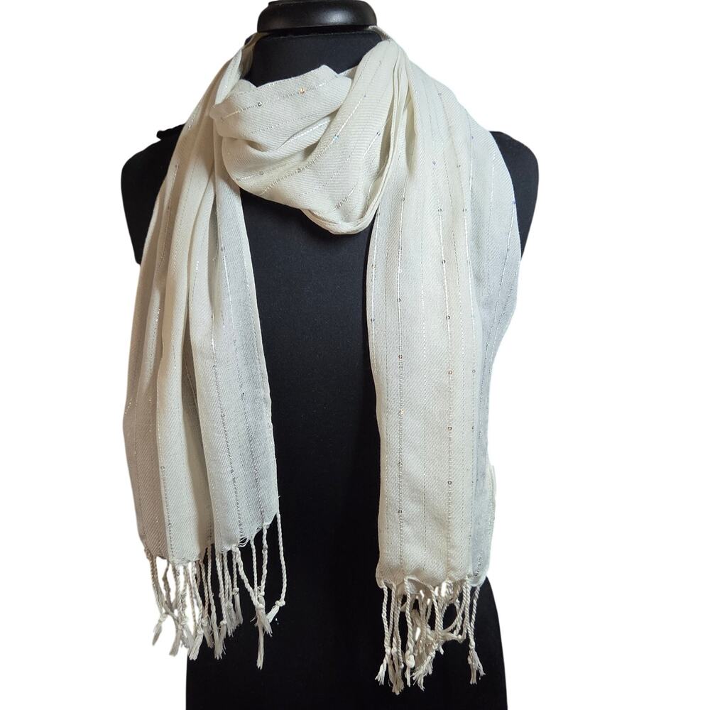 Cream Neck Scarf One Size